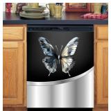Metal Butterfly Magnetic Dishwasher Cover,Animal