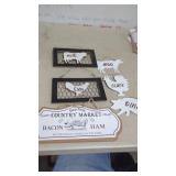 6 Country Kitchen Signs