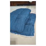 2 Blue Rocking Chair Cushions   Has been Used