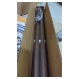 New New 2 PC Tension Curtain Rod 51"-165". Brown