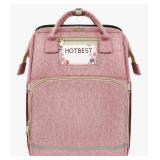 (New) HOTBEST  DIAPER BAG BACKPACK (PINK,LARGE)