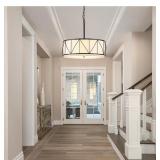 New 19.7" Modern Drum Chandelier  5-Light