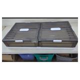 (New) Under Bed Storage, 2 lids,on 6 rollers,