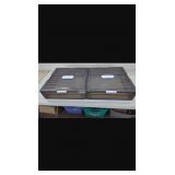 (New) Under Bed Storage, 2 lids,on 6 rollers,