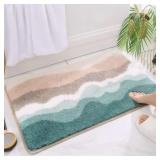 New Microfiber Bathroom Rug, Absorbent Soft