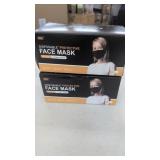 (100) Black Disposable Face Masks