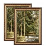 2 New 12x16 Gold Picture Frames Ornate Vintage