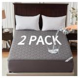 2 Pack Waterproof Mattress Protector, King Size