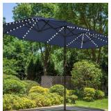 13ft Large Patio Umbrella with Solar