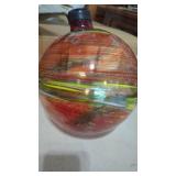 Beautiful 10"  Red Swirl Illuminarie Gazing Globe