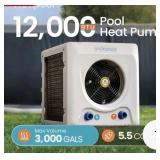 Retail$500.  Vidapool 12,000 BTU Swimming Pool