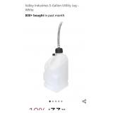 (New) 5 Gallon White Utility Jug