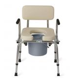 New Medline Drop Arm Commode with Padded Seat and