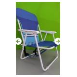 (2) New Backpack Beach Chairs with storage.(