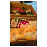 Box of Vintage Ladies Scarves, Etc
