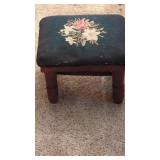 Small Upholstered Top Foot Stool
