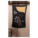 Golf banners on walls
