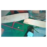 2 Childs Old Ironing Boards & 2 Buggy