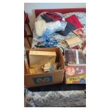 Contents on top of Bed, linens,etc