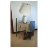 Small Metal Rack,  Religious pic, etc
