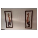 2 MCM Siamese Cat Pictures. 28" L,x 11" W
