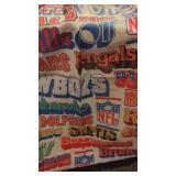 6 Vintage NFL Curtain Panels