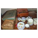Vintage Doll Furniture, Childrens Dishes, & More