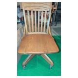 Antique Oak Office Chair. Good Condition