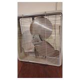 Vintage Steel Blade Box Fan Tested and Working