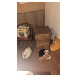 File cabinet & chair  & contents