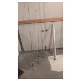 (3).  2 piece graphite fishing rods and Garcia