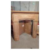 Wood Fireplace Mantel 50"  Good Solid, Ready to