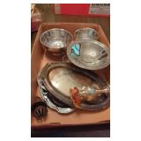 Box of Silver Plate items