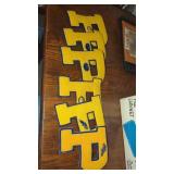 Vintage School Letters For Jacket