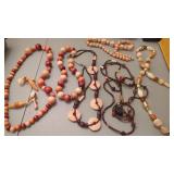 Vintage Wood Bead Necklaces & 1 other