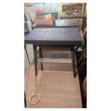 Blue Wooden Table 21.5" tall x 22" wide x 14"