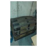 Antique Camel Back Trunk.  Good Condition