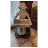 Garden Statue Planter 19"  & Planter  Roller Base