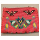 Vintage Beaded Native American Coin Purse.