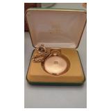 Vintage17 Jewel Quality Gold Color Pocket Watch