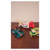 3 Toy  Lot 1970 Remco Dune Buggy, Ideal Fix-it