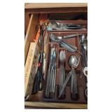 Silverware Drawer Contents.   Bring Boxes To
