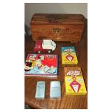 Small Cedar Jewelry Box, Cigarette Lighters