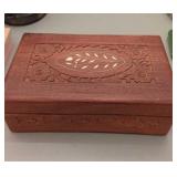 Carved Inlay Trinket/ Jewelry Box  Made In India