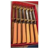 6 Royal Brand "Sharp Cutter" Knives, Bakelite