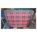 Awesome Vintage Red/Black Plaid  Suitcase in
