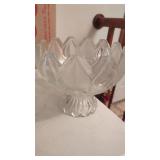 Heavy Lead Bohemian Crystal Bowl.  Has a good