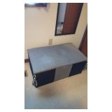 Upholstered Pine Storage Chest