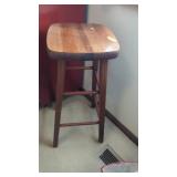 Wood Bar Stool   Good Condition