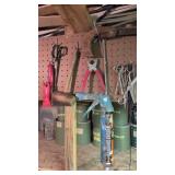 Misc. tools,mallet,saws, scrapers